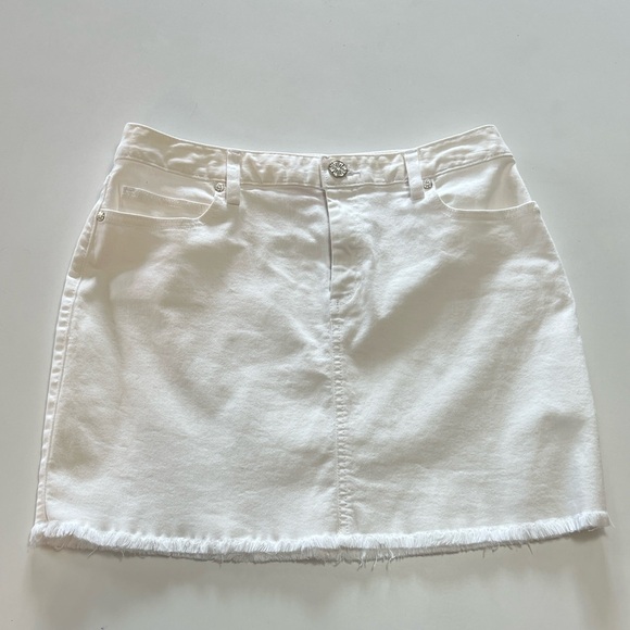 Lilly Pulitzer White Denim Skirt Size 6 - Picture 3 of 5